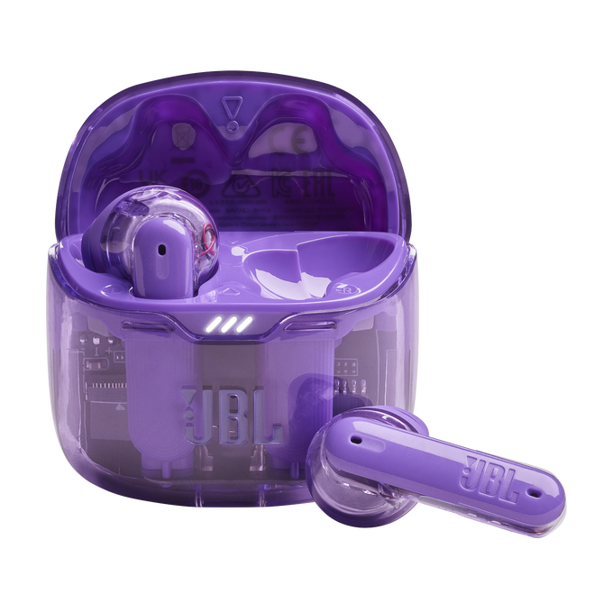 JBL Tune Flex Ghost Edition - Purple Ghost - True wireless Noise Cancelling earbuds - Hero image number null